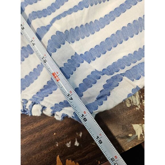 Talbots Blue Striped Top Women's SZ 1X Shell Plus Size Summer - Picture 8 of 9